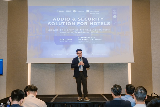 Keenfinity giới thiệu giải pháp âm thanh và an ninh Bosch cho ngành khách sạn- Ảnh 2.