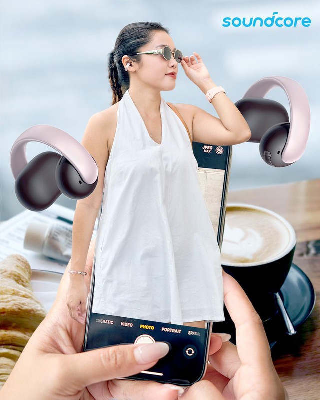 "Flex" gu cực chất c&ugrave;ng xu hướng Open-ear: Khi tai nghe h&oacute;a trang sức c&ocirc;ng nghệ- Ảnh 1.