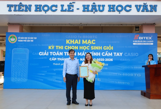 Doanh nhân Trần Thanh Thảo truyền động lực cho gần 2.000 học sinh tại kỳ thi Giải Toán Casio- Ảnh 1.