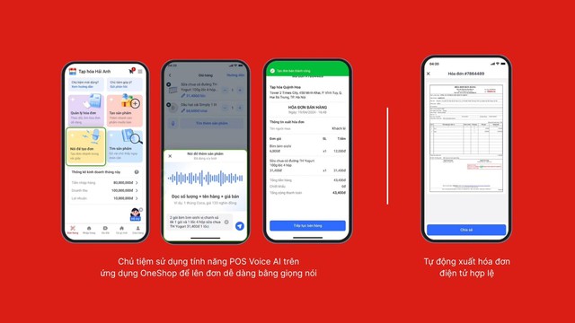 OneShop tích hợp POS Voice AI, hỗ trợ tiểu thương xuất hóa đơn điện tử- Ảnh 2.