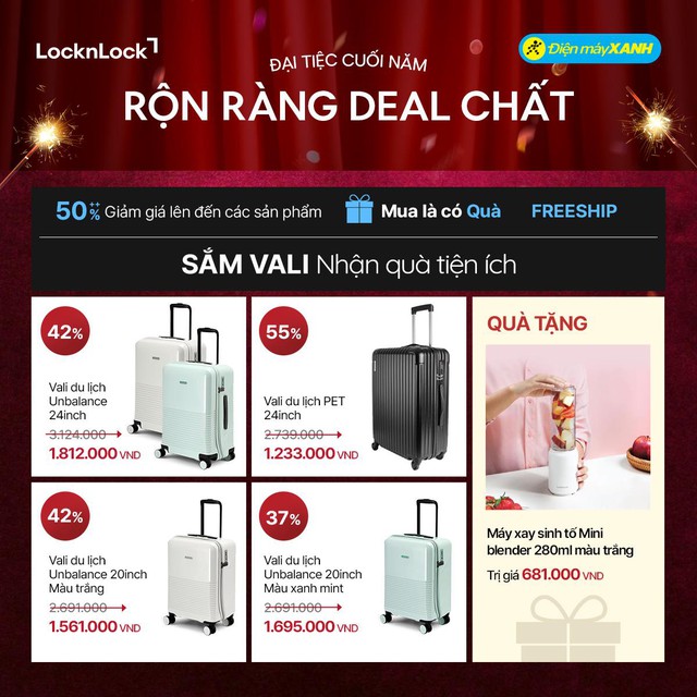 LocknLock x Điện Máy Xanh: Khai mở “Đại tiệc cuối năm – Rộn ràng deal chất”! - Ảnh 1.