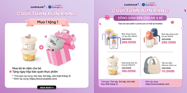 LocknLock c&oacute; mặt tại Avakids: Mở rộng trải nghiệm mua sắm cho mẹ & b&eacute; - Ảnh 2.