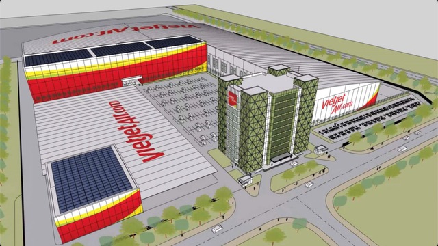 Vietjet cất n&oacute;c hangar chuẩn quốc tế, khai trương chuyến bay tới Cảng H&agrave;ng kh&ocirc;ng quốc tế Long Th&agrave;nh - Ảnh 2.