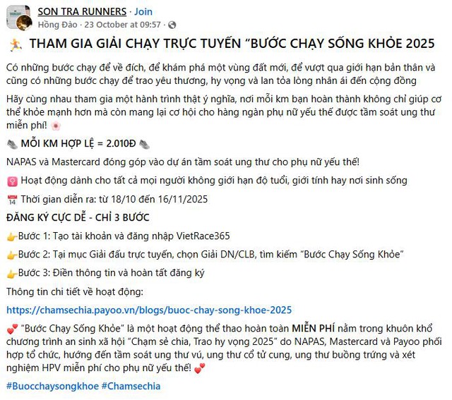 Hàng ngàn người chạy bộ hưởng ứng dự án sức khỏe do NAPAS, Mastercard, Payoo tổ chức- Ảnh 4.