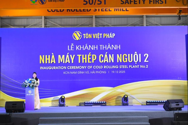 Tôn Việt Pháp khánh thành Nhà máy Thép cán nguội số 2: Khẳng định vị thế, bứt phá kỷ nguyên mới- Ảnh 1.