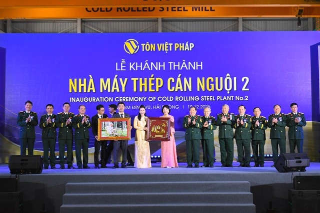 Tôn Việt Pháp khánh thành Nhà máy Thép cán nguội số 2: Khẳng định vị thế, bứt phá kỷ nguyên mới- Ảnh 4.
