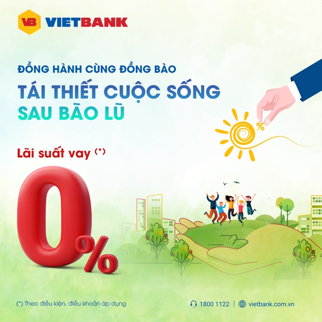 Vietbank triển khai gói tín dụng đồng hành cùng khách hàng khắc phục hậu quả bão lũ - Ảnh 1.