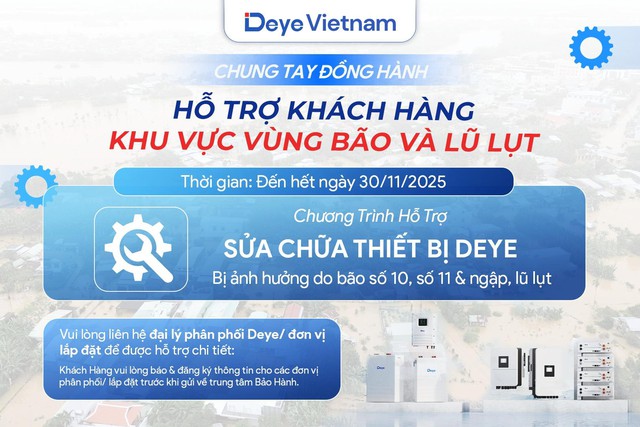 Ningbo Deye Technology ủng hộ 1 tỷ đồng hỗ trợ đồng bào miền Trung khắc phục hậu quả bão, lũ- Ảnh 1.