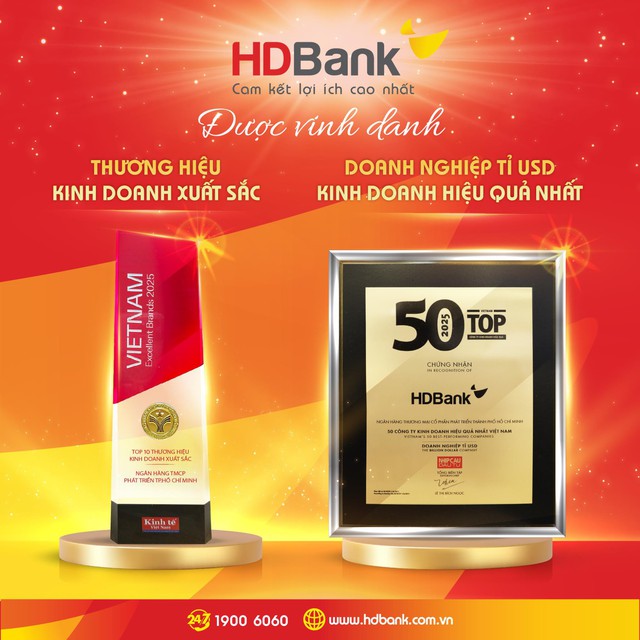 HDBank nhận 3 giải thưởng uy tín về hiệu quả kinh doanh, thương hiệu và đổi mới sáng tạo- Ảnh 2.