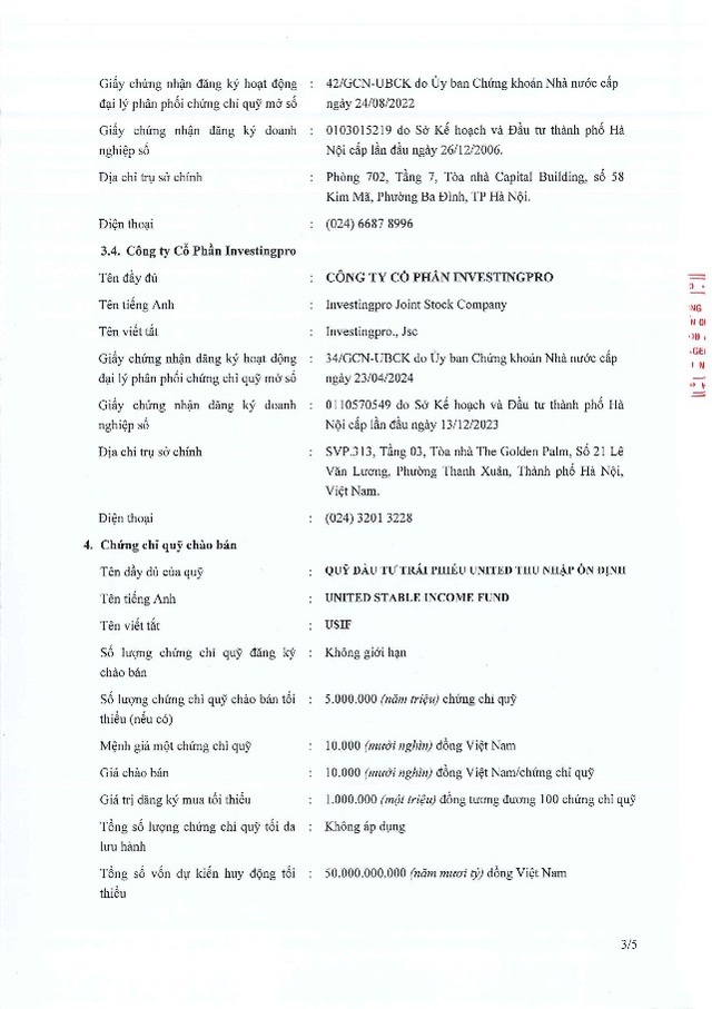 UOB Asset Management (Việt Nam) thông báo chào bán chứng chỉ Quỹ USIF ra công chúng- Ảnh 3.