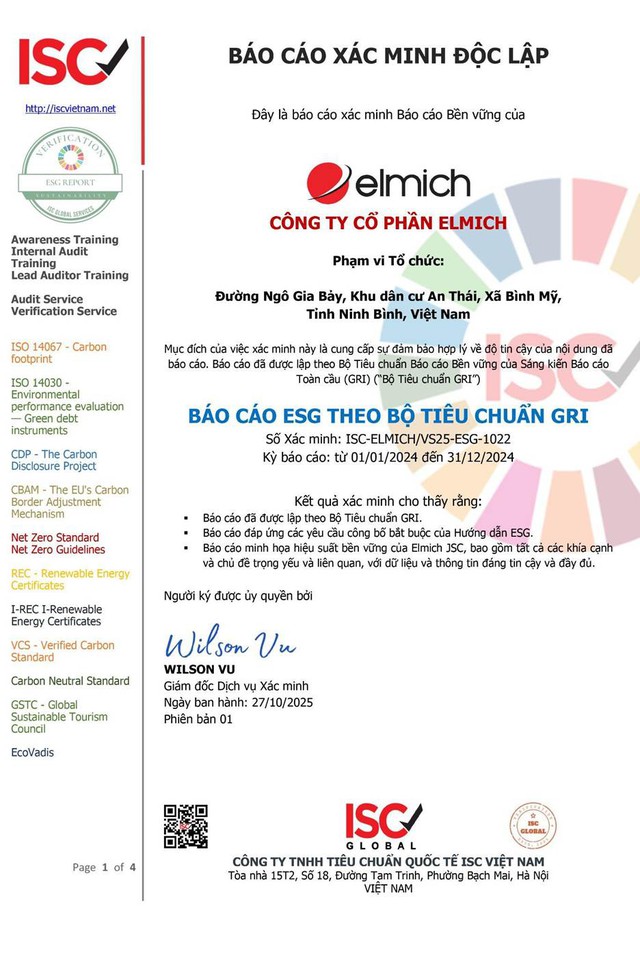 Elmich công bố Báo cáo ESG 2025: Tiên phong chuẩn xanh châu Âu tại Việt Nam- Ảnh 4.