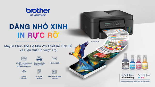 Brother ra mắt dòng máy in phun mới dáng nhỏ xinh, in rực rỡ - Ảnh 1.