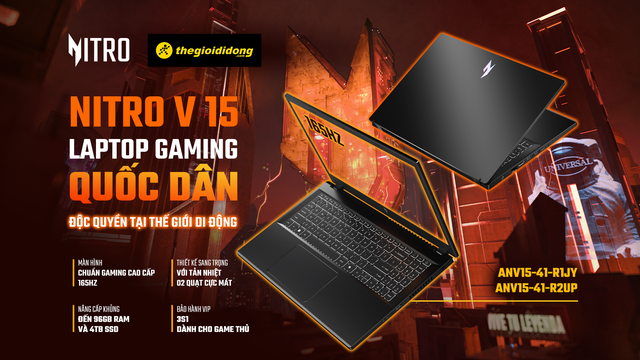 Acer Nitro V 15 AMD: Gaming cốt lõi, hiệu năng bứt phá, nâng cấp cực khủng - Ảnh 4.