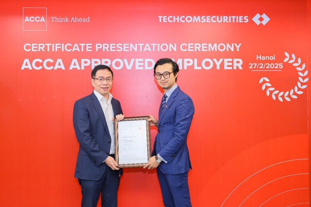 Techcom Securities được trao chứng nhận Tổ chức đạt chuẩn Quốc tế ACCA - Ảnh 1.