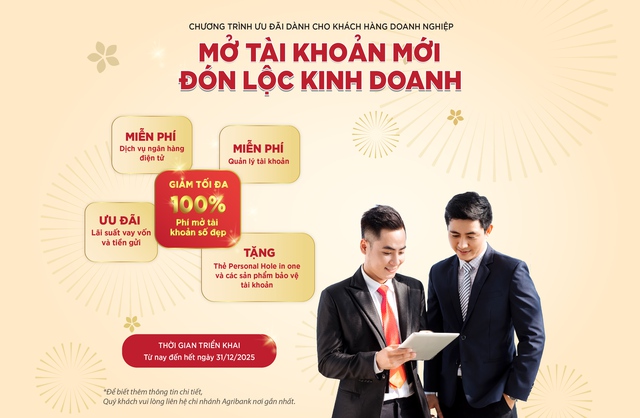 Doanh nghiệp “Mở tài khoản mới – Đón lộc kinh doanh” cùng Agribank - Ảnh 2.