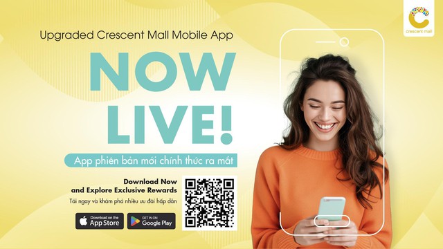 Mở ra thế giới mua sắm thông minh với ứng dụng Crescent Mall Mobile - Ảnh 1.