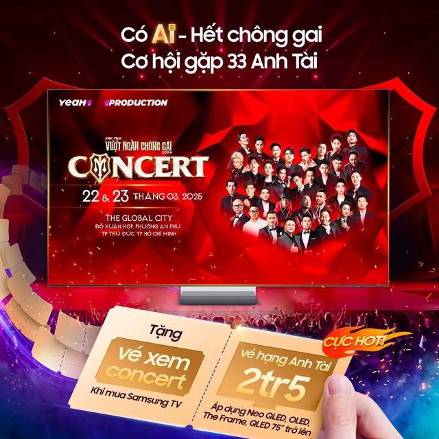 Đau đầu vì khó săn vé concert “Anh trai chông gai”, để đó có Samsung AI TV lo - Ảnh 2.