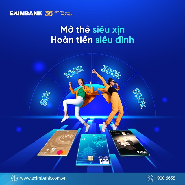 Hè 2025 – Tận hưởng ưu đãi cùng thẻ tín dụng Eximbank- Ảnh 2. Hè 2025 – Tận hưởng ưu đãi cùng thẻ tín dụng Eximbank- Ảnh 2.