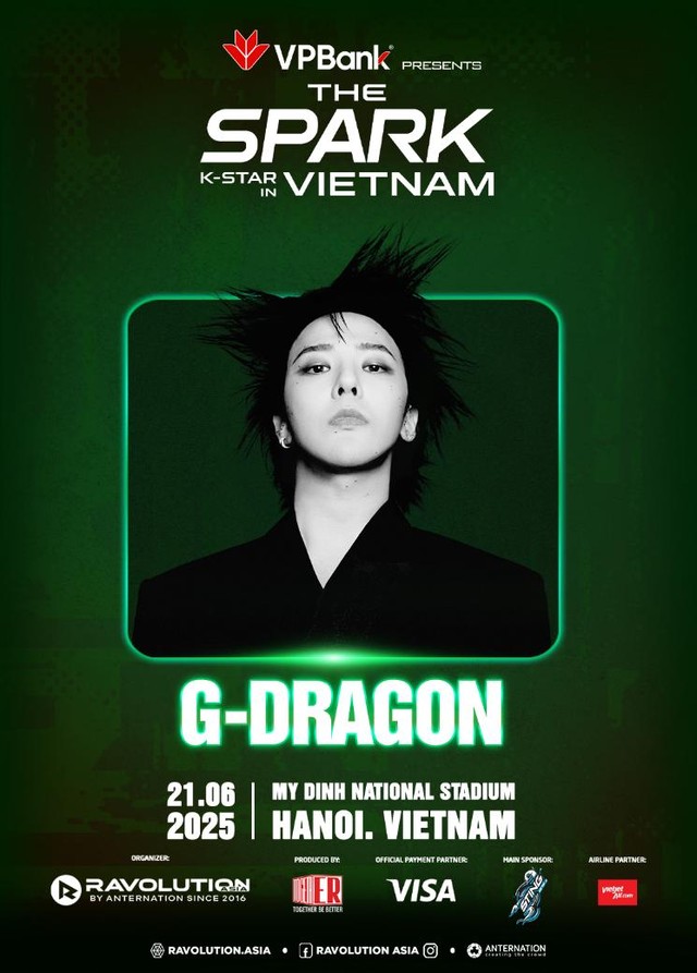 VPBank đưa G-Dragon cùng đại nhạc hội VPBank K-Star Spark đến Việt Nam- Ảnh 1. VPBank đưa G-Dragon cùng đại nhạc hội VPBank K-Star Spark đến Việt Nam- Ảnh 1.