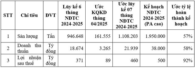 HSG: Lợi nhuận sau thuế uớc lũy kế 07 tháng NĐTC 2024-2025 đạt 460 tỷ đồng- Ảnh 2.