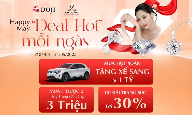Sắm kim cương tại DOJI và Thế Giới Kim Cương - Rinh xe sang tới 1 tỷ đồng - Ảnh 2.