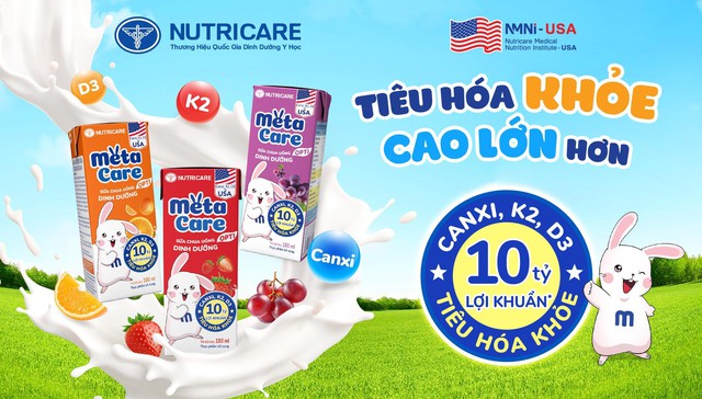Nutricare ứng dụng công nghệ lợi khuẩn Postbiotic vào dòng sản phẩm Metacare- Ảnh 3. Nutricare ứng dụng công nghệ lợi khuẩn Postbiotic vào dòng sản phẩm Metacare- Ảnh 3.