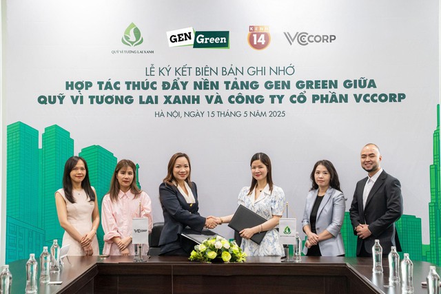 Hợp lực truyền thông vì môi trường: Quỹ Vì Tương Lai Xanh và VCCorp đồng hành cùng giới trẻ kiến tạo tương lai xanh- Ảnh 1. Hợp lực truyền thông vì môi trường: Quỹ Vì Tương Lai Xanh và VCCorp đồng hành cùng giới trẻ kiến tạo tương lai xanh- Ảnh 1.