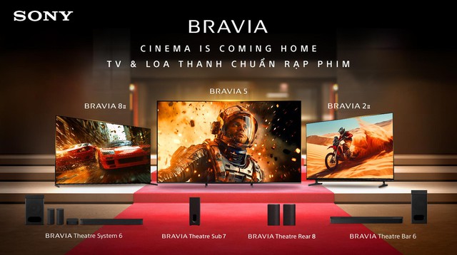 Sony ra mắt dòng TV BRAVIA và loa BRAVIA Theatre 2025 mang đến trải nghiệm chuẩn rạp phim- Ảnh 1. Sony ra mắt dòng TV BRAVIA và loa BRAVIA Theatre 2025 mang đến trải nghiệm chuẩn rạp phim- Ảnh 1.
