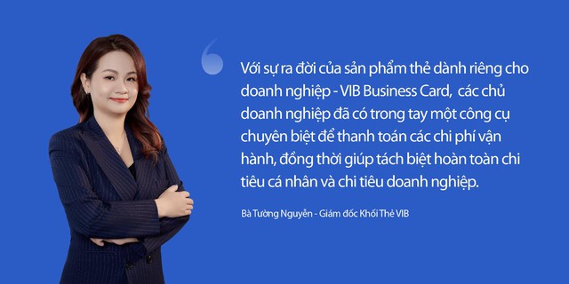VIB Business Card: Giải pháp toàn diện khơi thông dòng vốn, minh bạch tài chính cho SME- Ảnh 1. VIB Business Card: Giải pháp toàn diện khơi thông dòng vốn, minh bạch tài chính cho SME- Ảnh 1.