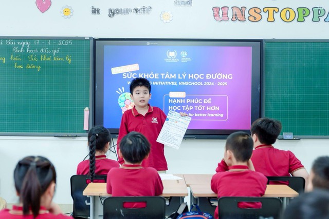 5.500 sáng kiến sức khỏe tâm lý: Học sinh Vinschool làm chủ hạnh phúc học đường- Ảnh 4. 5.500 sáng kiến sức khỏe tâm lý: Học sinh Vinschool làm chủ hạnh phúc học đường- Ảnh 4.