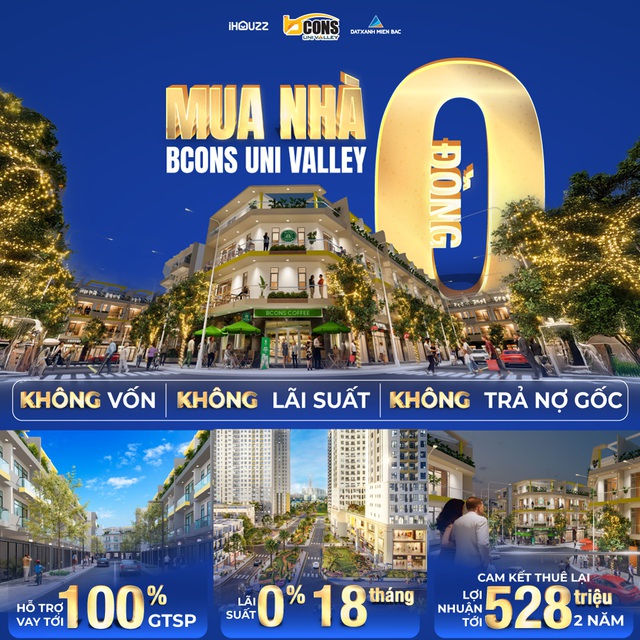 Dễ dàng sở hữu nhà phố Bcons Uni Valley với chính sách bán hàng đột phá - Ảnh 1. Dễ dàng sở hữu nhà phố Bcons Uni Valley với chính sách bán hàng đột phá - Ảnh 1.