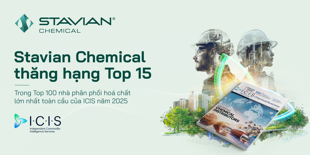 Stavian Hóa Chất lọt top 15 trong 100 nhà phân phối hóa chất lớn nhất toàn cầu- Ảnh 1.
