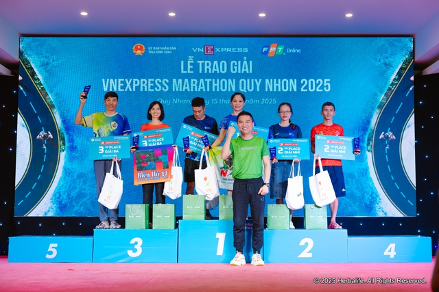 Herbalife tiếp tục lan tỏa lối sống năng động tại VnExpress Marathon Quy Nhơn 2025