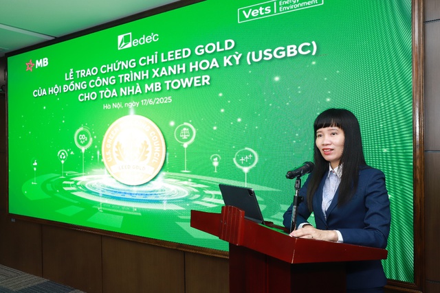 MB Tower đạt chứng chỉ LEED Gold: Bước tiến trong chiến lược phát triển bền vững- Ảnh 2. MB Tower đạt chứng chỉ LEED Gold: Bước tiến trong chiến lược phát triển bền vững- Ảnh 2.