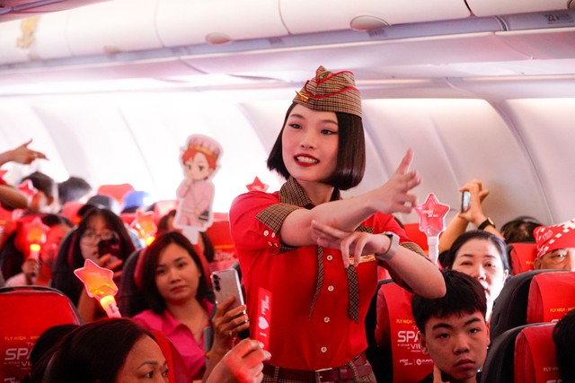 Trải nghiệm kh&ocirc;ng kh&iacute; đại nhạc hội ngay từ chuyến bay Vietjet đến K-Star Spark H&agrave; Nội - Ảnh 2.