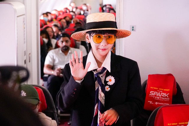 Trải nghiệm kh&ocirc;ng kh&iacute; đại nhạc hội ngay từ chuyến bay Vietjet đến K-Star Spark H&agrave; Nội - Ảnh 6.