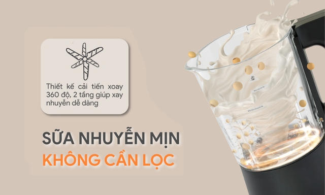 Bí quyết giúp sữa hạt mịn, không cần lọc từ máy làm sữa hạt BlueStone- Ảnh 1.