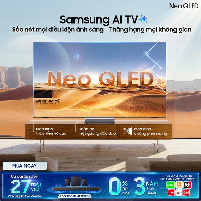 TV Samsung Neo QLED và OLED khẳng định vị thế đẳng cấp với nhiều giải thưởng lớn- Ảnh 1. TV Samsung Neo QLED và OLED khẳng định vị thế đẳng cấp với nhiều giải thưởng lớn- Ảnh 1.