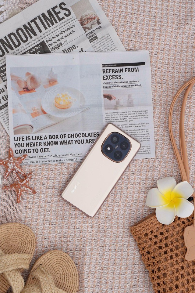 Redmi Note 14 Series Vàng Sa Mạc: Bạn đồng hành lý tưởng cho mùa hè sôi động- Ảnh 3. Redmi Note 14 Series Vàng Sa Mạc: Bạn đồng hành lý tưởng cho mùa hè sôi động- Ảnh 3.