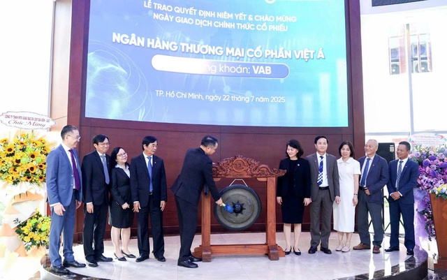 Cổ phiếu VAB chính thức giao dịch trên sàn HOSE từ ngày 22/7/2025- Ảnh 1. Cổ phiếu VAB chính thức giao dịch trên sàn HOSE từ ngày 22/7/2025- Ảnh 1.