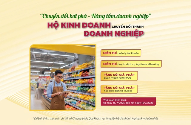 Agribank tích cực hỗ trợ hộ kinh doanh chuyển đổi thành doanh nghiệp- Ảnh 2.