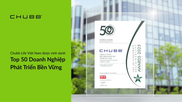 Chubb Life Việt Nam được vinh danh vì đóng góp giáo dục cộng đồng- Ảnh 1. Chubb Life Việt Nam được vinh danh vì đóng góp giáo dục cộng đồng- Ảnh 1.