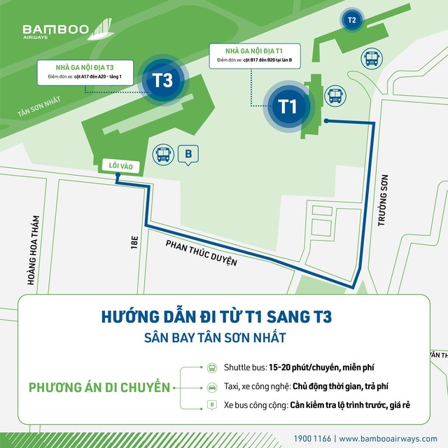 Chuyển sang ga T3, Bamboo Airways hỗ trợ gì cho hành khách?- Ảnh 1.