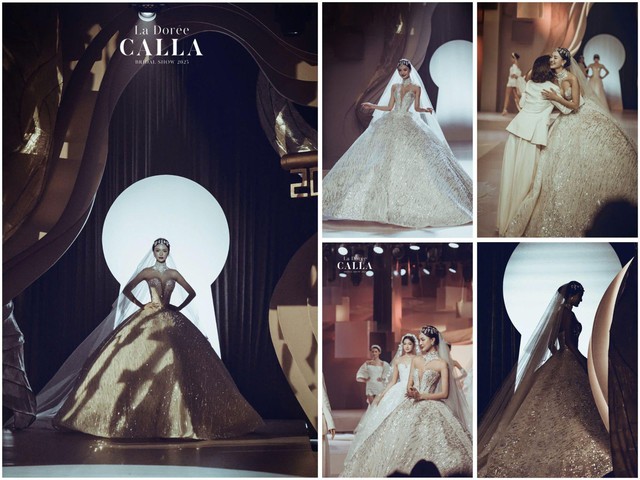 Runway như lễ đường: NTK Phương Linh biến s&agrave;n diễn th&agrave;nh khoảnh khắc rực rỡ của c&ocirc; d&acirc;u - Ảnh 2.