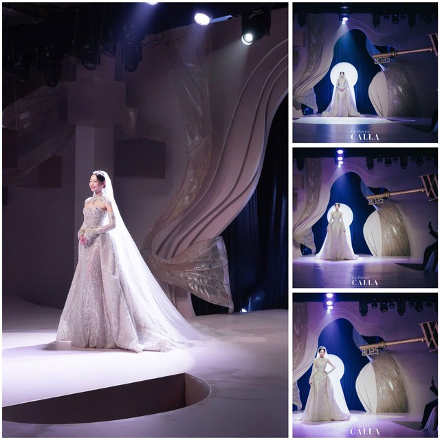 Runway như lễ đường: NTK Phương Linh biến s&agrave;n diễn th&agrave;nh khoảnh khắc rực rỡ của c&ocirc; d&acirc;u - Ảnh 4.