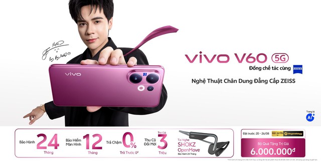 vivo V60 5G: Nâng cấp hệ thống camera chính ZEISS, thiết kế độc đáo cùng loạt tính năng vượt trội- Ảnh 5. vivo V60 5G: Nâng cấp hệ thống camera chính ZEISS, thiết kế độc đáo cùng loạt tính năng vượt trội- Ảnh 5.