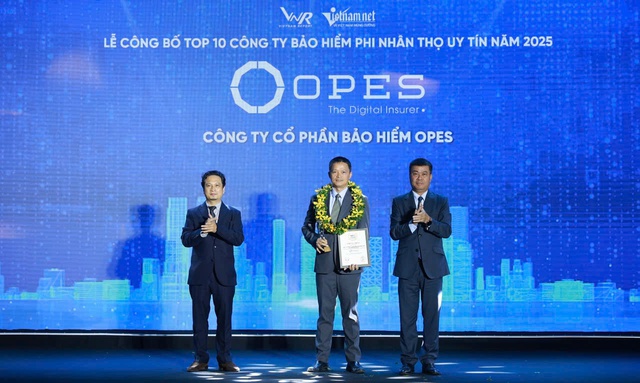 OPES lọt Top 10 công ty bảo hiểm phi nhân thọ uy tín nhất Việt Nam 2025- Ảnh 1.