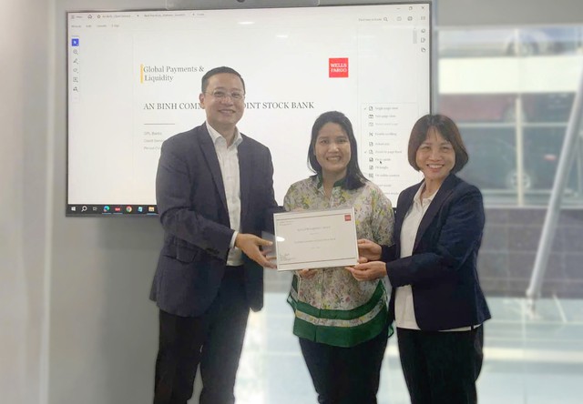 ABBANK được Wells Fargo vinh danh ngân hàng có chất lượng thanh toán quốc tế xuất sắc- Ảnh 1.