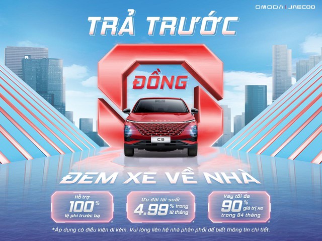Omoda C5 mở bán với chương trình “Trả trước 0 đồng - Đem xe về nhà”- Ảnh 1.