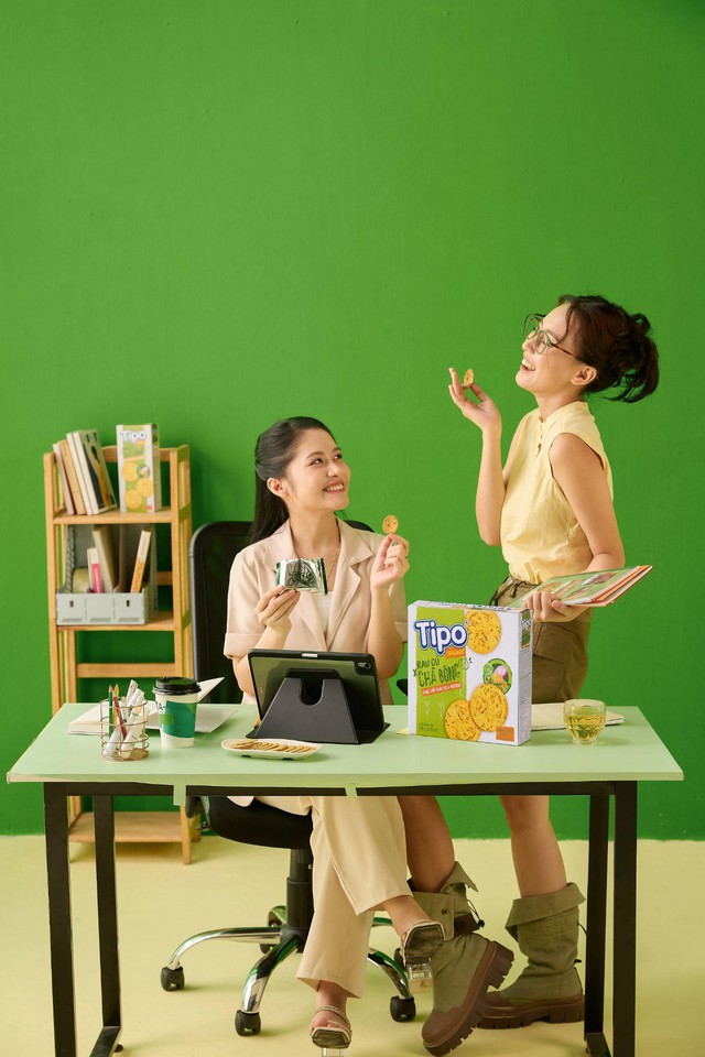 Bí quyết quà vặt lành mạnh: Cracker rau củ chà bông Tipo!- Ảnh 2.